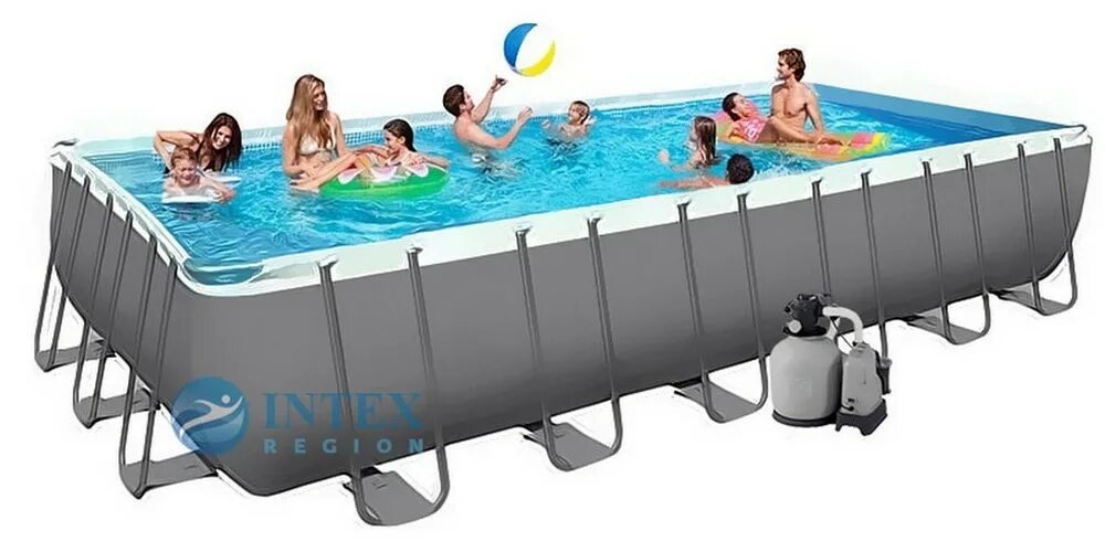 Intex ultra xtr rectangular. Intex Rectangular Ultra XTR frame Pool, 732х366х132 см. Каркасный бассейн Ultra XTR frame 732х366х132см. 26368 Intex. Intex Ultra frame, 732х132 см +.