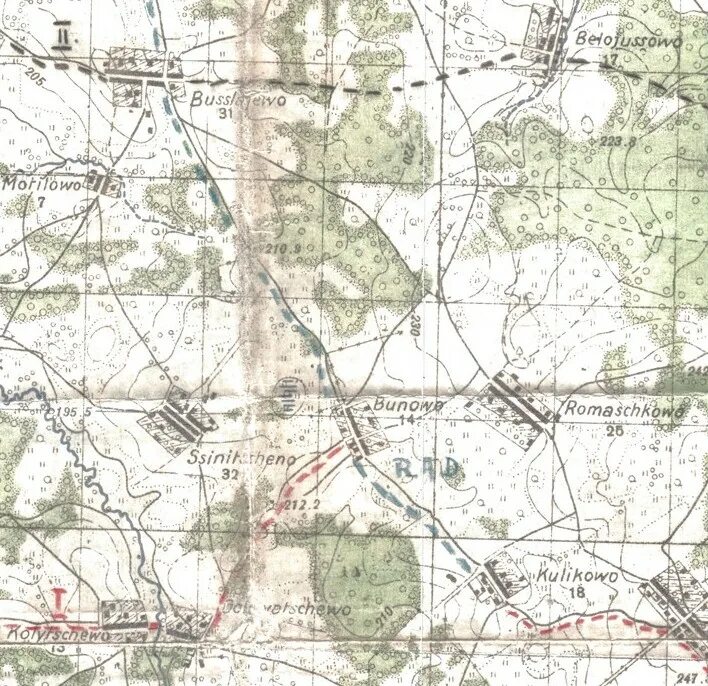 Гжатск на карте. Карта боёв под Гжатском. Карта 500 метровка. Бои Гжатск в 1943.