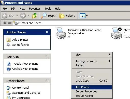 Как открыть окно принтера. Windows xp принтер. windows xp установка принтера. добавить принтер из windows xp. add-printer -connectionname.