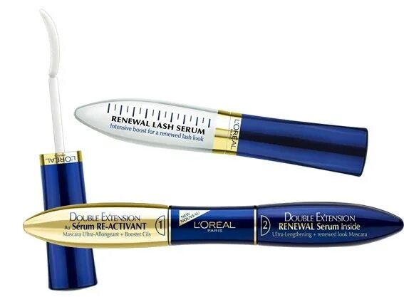 Тушь для роста ресниц. Новая тушь лореаль. тушь double extension renewal serum. тушь double extension renewal serum inside. сыворотка для ресниц лореаль.