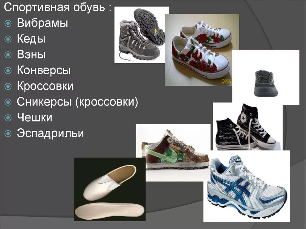 Многообразие сложности. Спортивная обувь для презентации. Типы спортивной обуви. Презентация обуви. Слайды обувь.