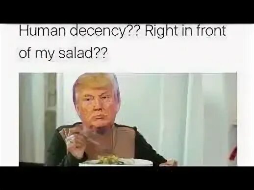 Right in from on my salad