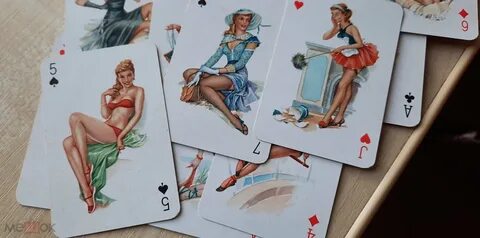 Карты игральные 54 листа эротические COEUR ГДР GDR DDR пин ап pin-up,Состоя...