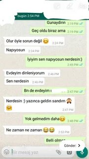 yazarlara whatsapp tan gelen son mesaj.