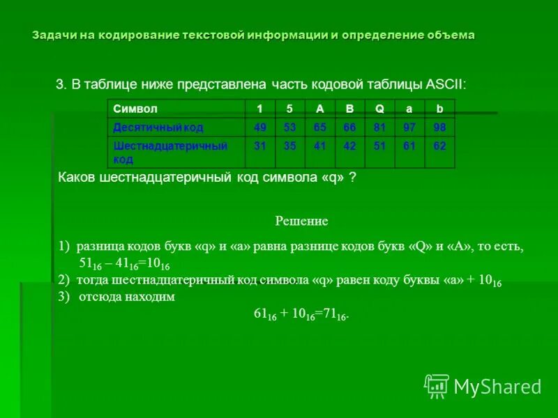 Информация 10 класс задачи