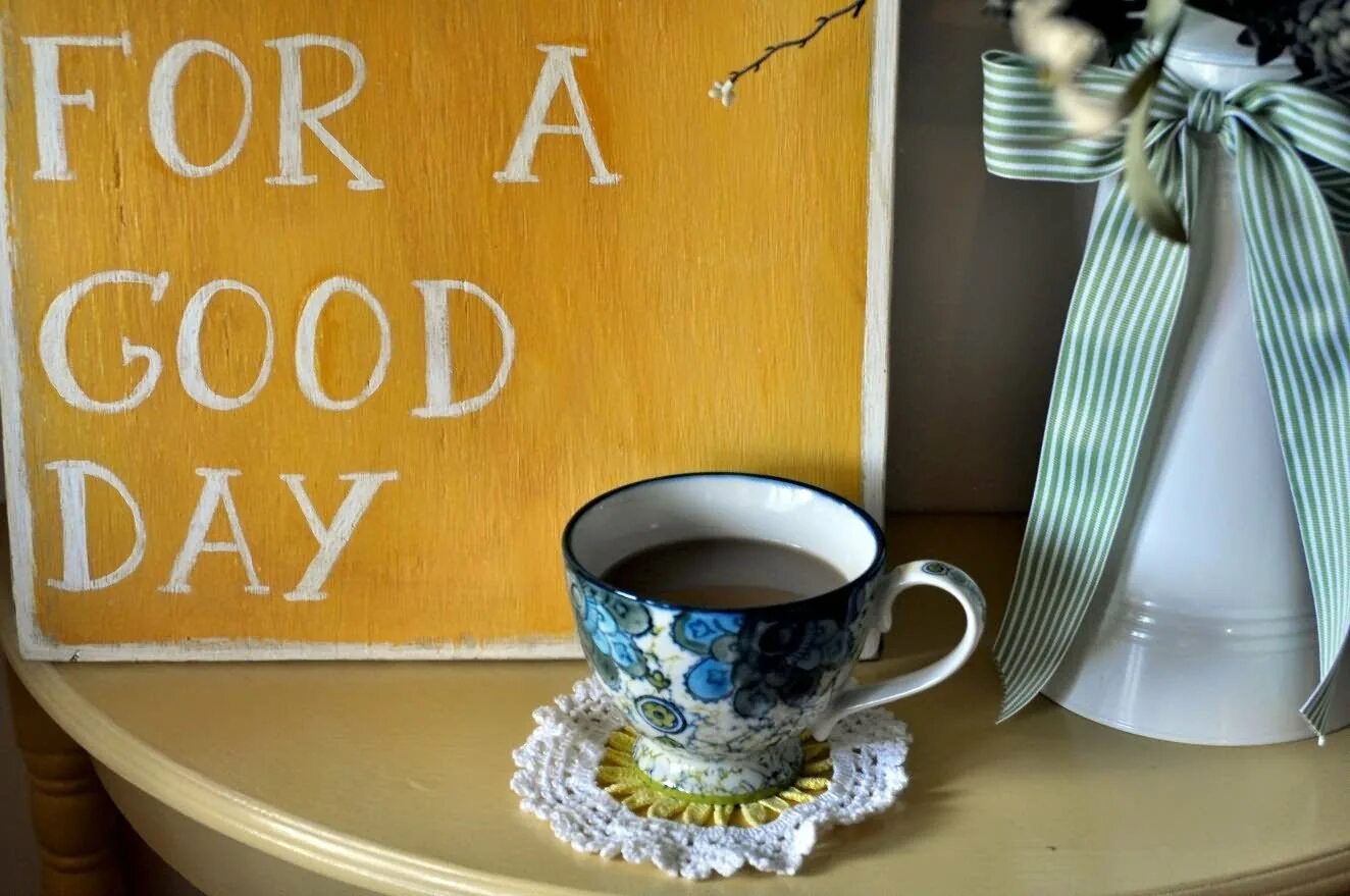 Открытка good nice day. Today is a good. Blue in green ноты. Good day note. Good day.