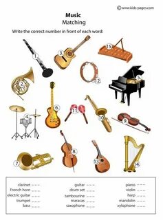 Instruments worksheet