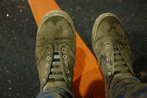 Worn out shoes