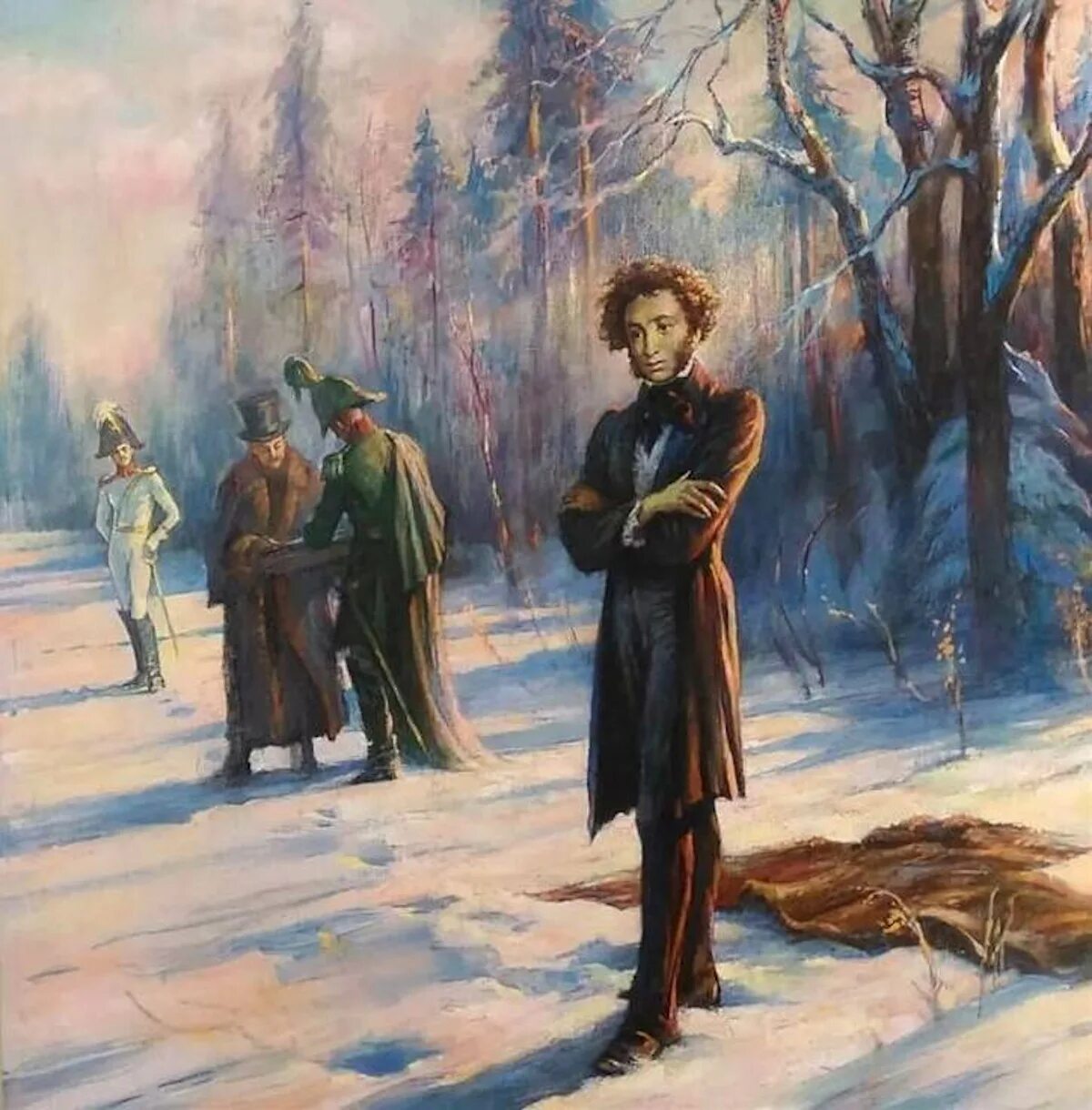 Подвиг пушкин. Дуэль пушкина и дантеса. дантес и пушкин дуэль.