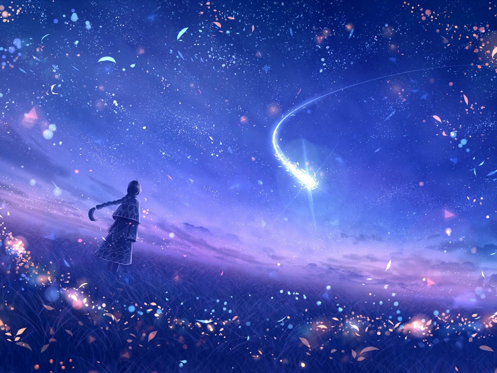 Above the stars in the field