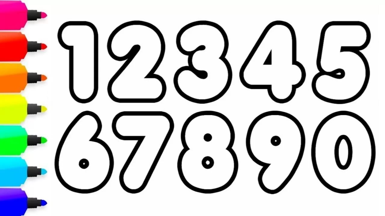 123456789 игры. Раскраска цифры. Раскрасить цифры. Цифры для распечатки для детей. Цифры от 1 до 0.
