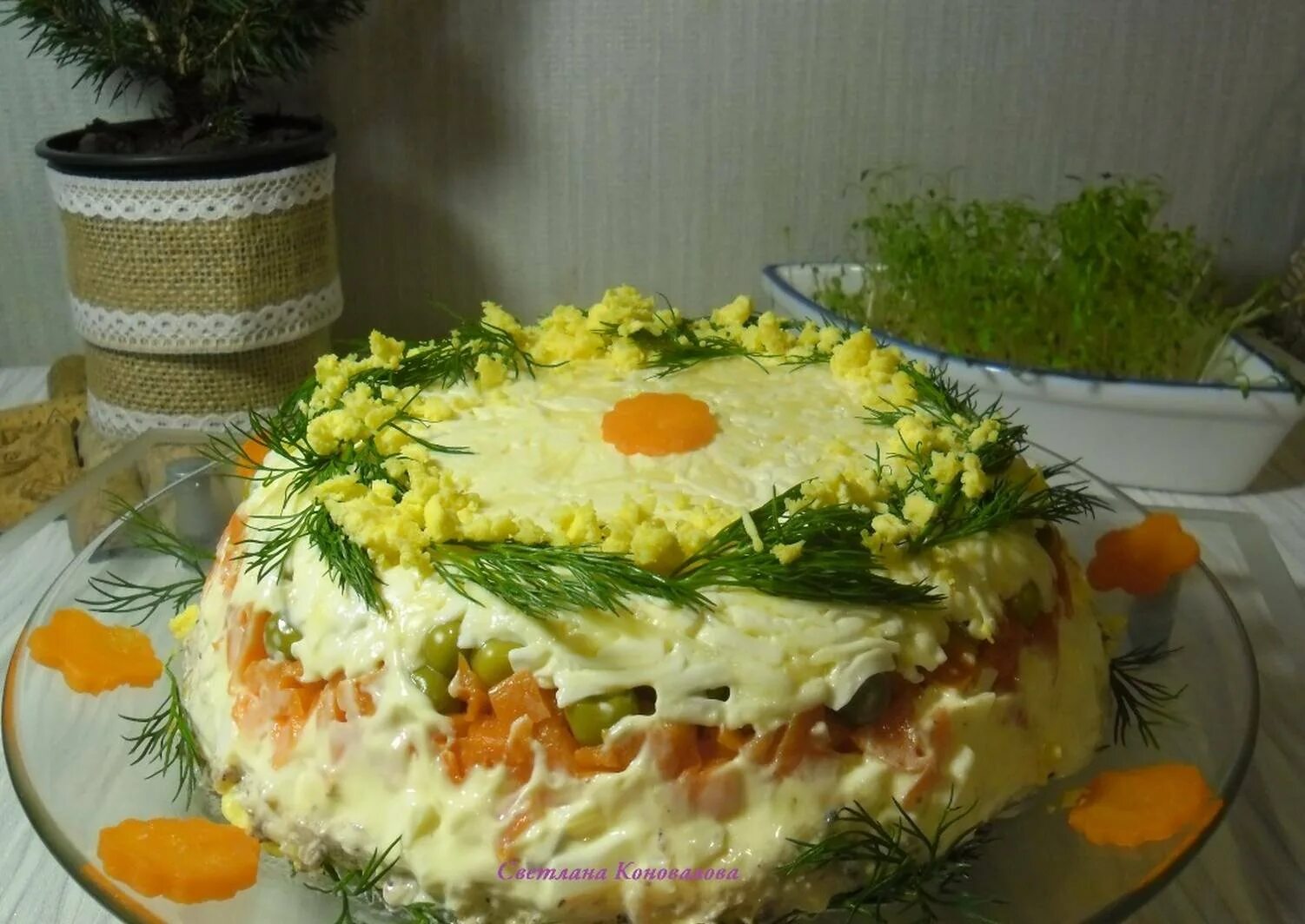 Мимоза Вегетарианская. Салат Мимоза фото. Салат Светлана. Салат Северная Мимоза