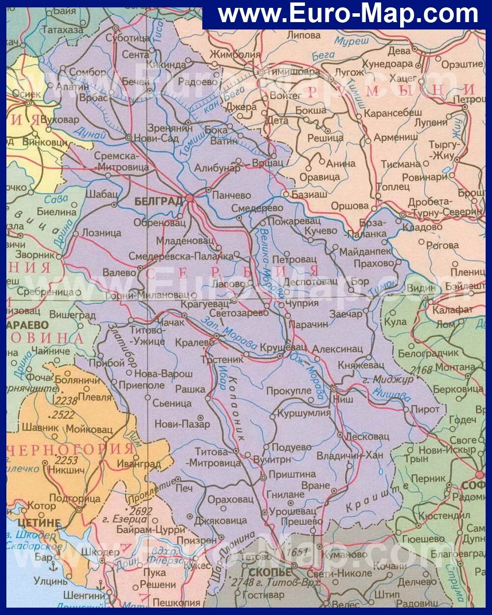 Карта Сербии на карте. Сербия на карте Европы на русском языке с городами. Карта автодорог Сербии. Где находится Сербия на карте Европы.