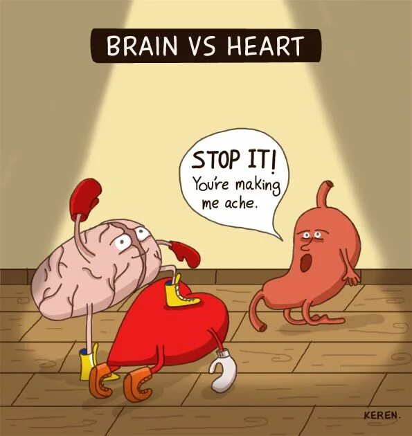 Brain vs brain. Мозг против сердца. Мозг vs сердце. Мозги против сердца. Мозги vs сердце.