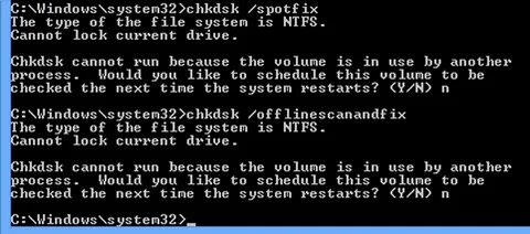 Chkdsk защищен от записи
