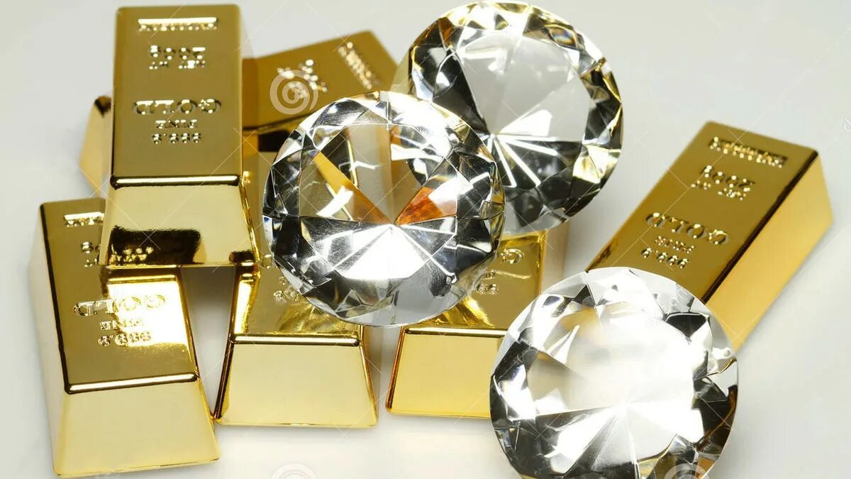 Инвестирование в драгоценности first class diamonds. Золото и бриллианты. Богатство бриллианты. Золото и Алмазы. Золотые слитки и бриллианты.