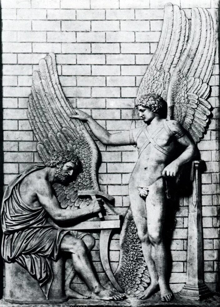 мифы древней греции о дедале. мифологический зодчий. зодчий хесира рельеф из его гробницы в саккара. миф о дедале и икаре. читает книгу у океана.