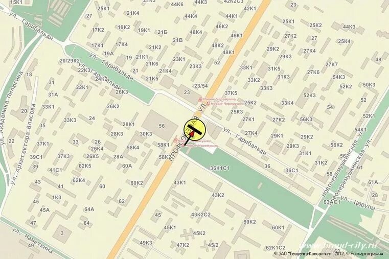 21 к. Гарибальди какое метро. Гарибальди ул, д. Улица гарибальди на карте москвы. Ул архитектора власова на карте москвы.