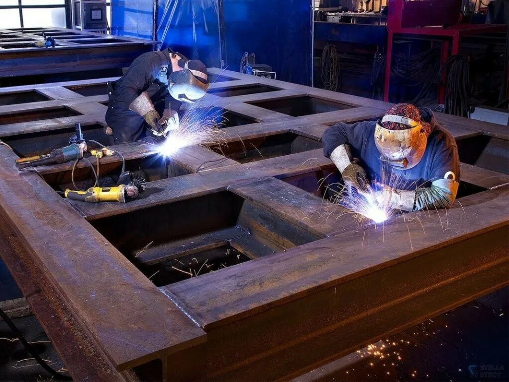 Работы по сборки сварки