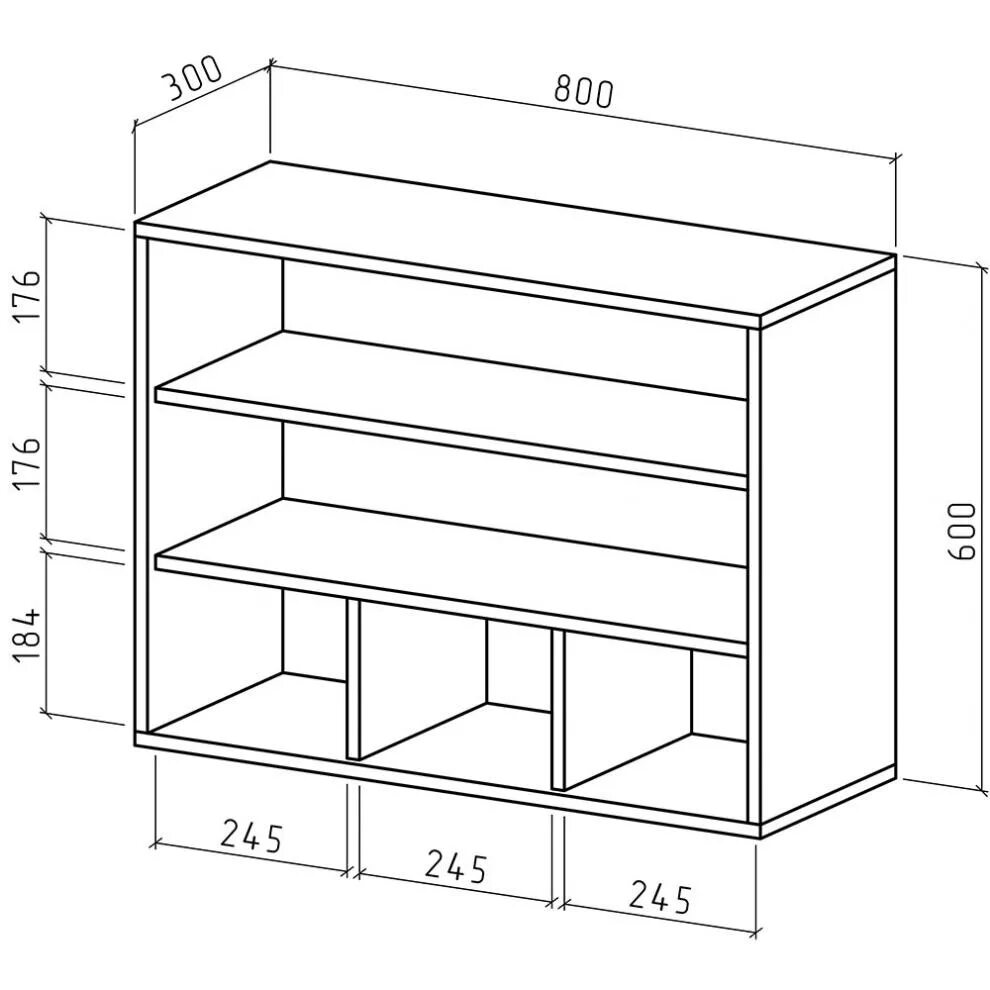 Полка комбинированная Остин-2