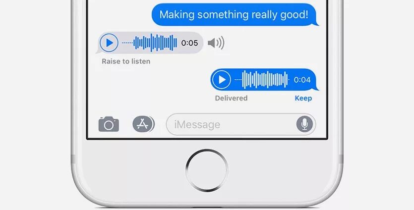 Голосовое сообщение на айфоне