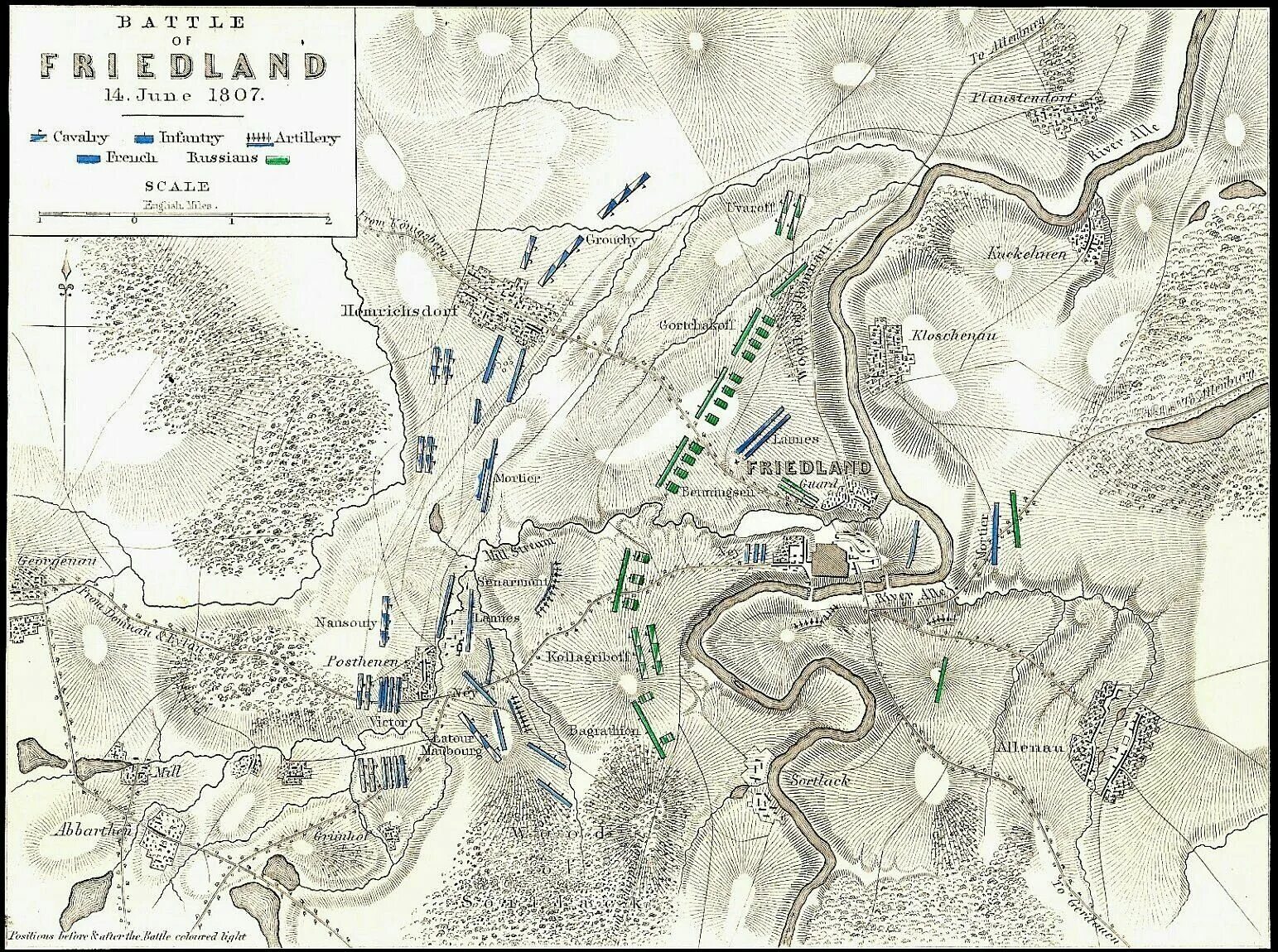 Местоположение 19. Фридланд сражение 1807 на карте. Фридландское сражение карта. Битва при Фридланде Карьс. Сражение при Фридланде карта.