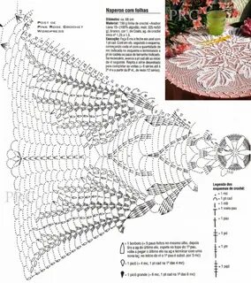 Красивые скатерти на стол крючком со схемами