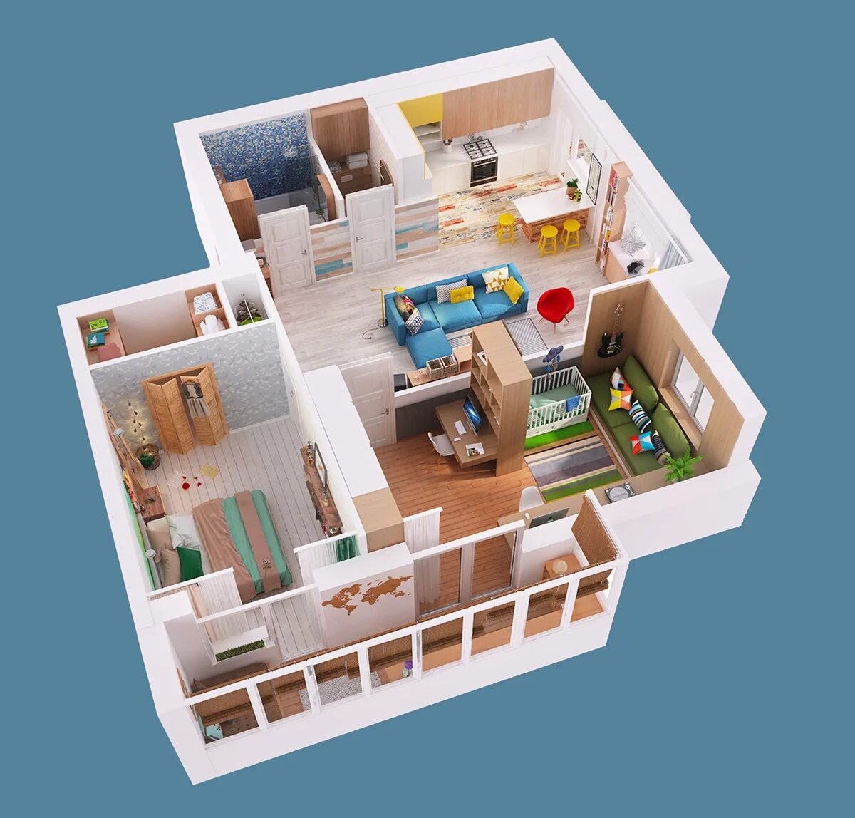 Дом на три комнаты. Модель квартиры. Планировки домов. Планировка квартиры. Макет квартиры.