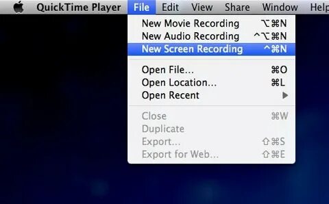 Quicktime player запись экрана