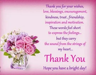 Thank you wishes