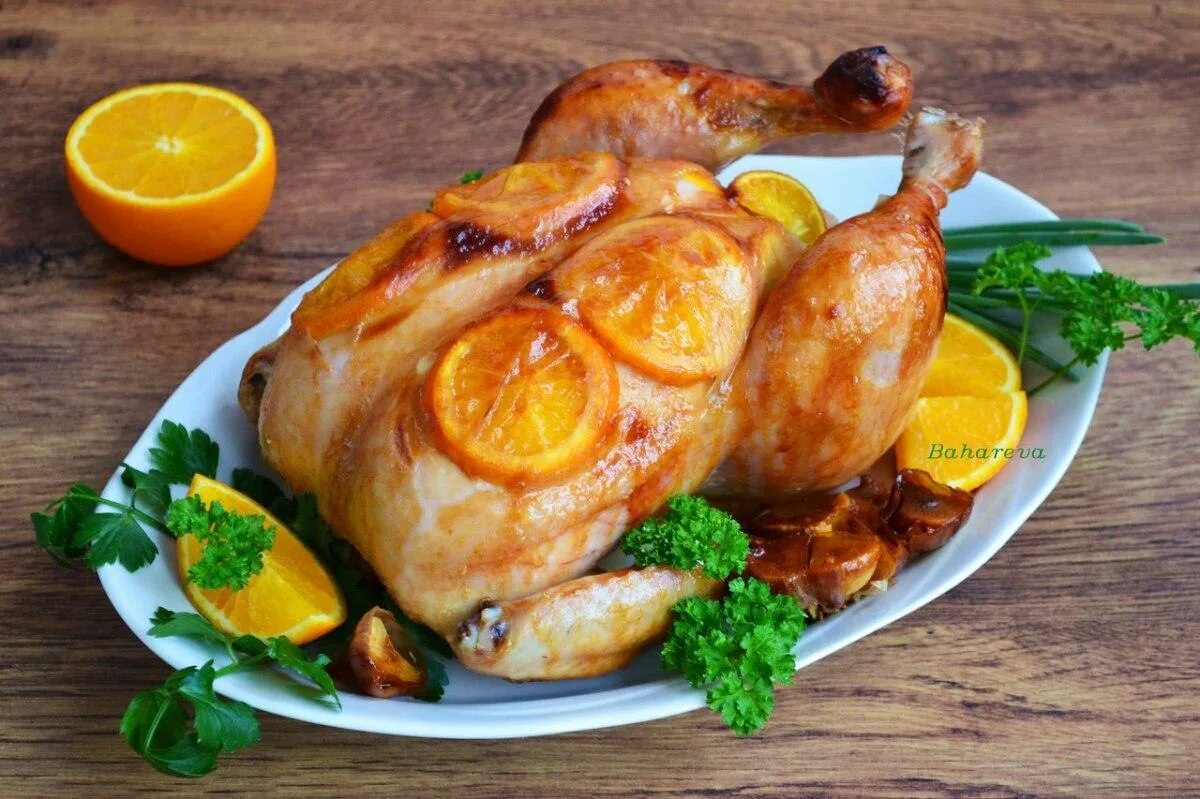 Алина курица с апельсинами Курица с апельсинами, Еда, Кулинария
