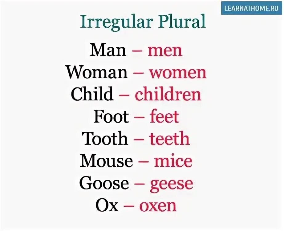 Irregular plurals таблица. Irregular plurals список. Plural Nouns исключения. Plurals исключения.