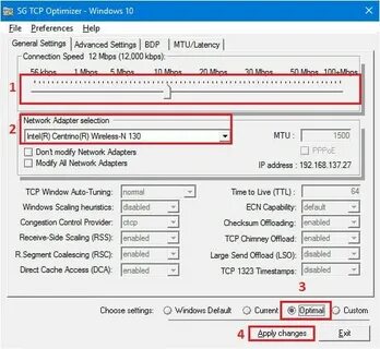 Tcp optimizer 4