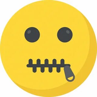 Lips sealed, mouth closed, silence, speechless, voice less icon - Download ...