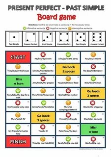 Past simple present perfect games