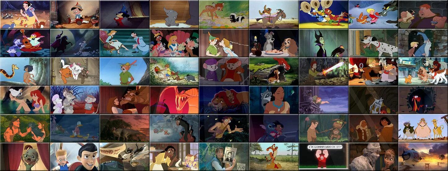 Walt disney list