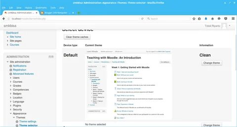 Cara Mengganti Tema Di Moodle.