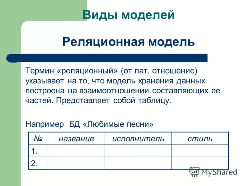 Первичный ключ реляционной таблицы. Презентация на тему табличная база данных. Понятия «запись» в реляционной базе данных – это .... Основные понятия поле запись первичный ключ записи. Типы ключей в БД.