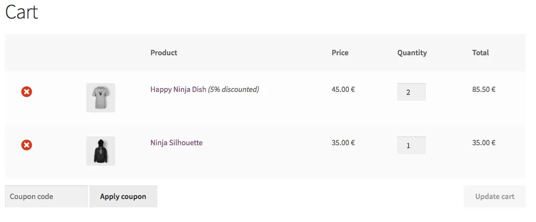 Добавить в корзину woocommerce