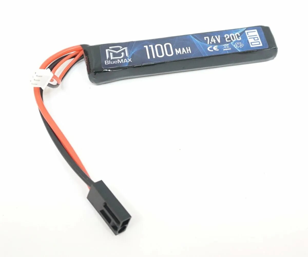 Аккумулятор для страйкбольного привода. Аккумулятор 7.4v 3000mah 20c cqb (lipo) bluemax. аккумулятор 7,4v 1100ma. аккумулятор bluemax 11.1v 1100mah 20с for sr-3m (li-po) 14.5*20*101 т-разъем. акб bluemax 7.4v lipo 1200mah 20c slim ak stick (11.5x17x185).