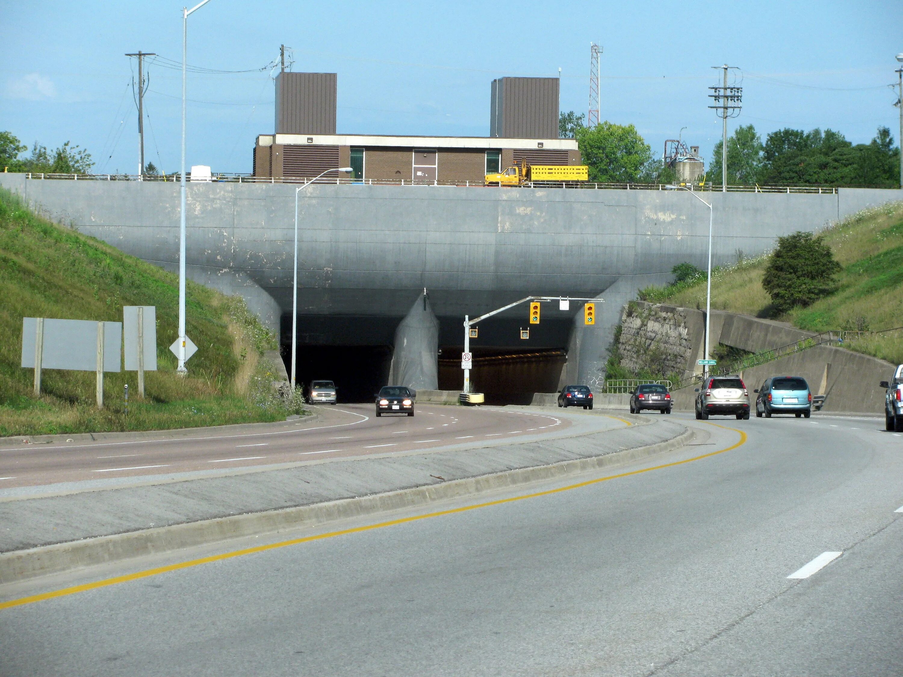 Under the tunnel