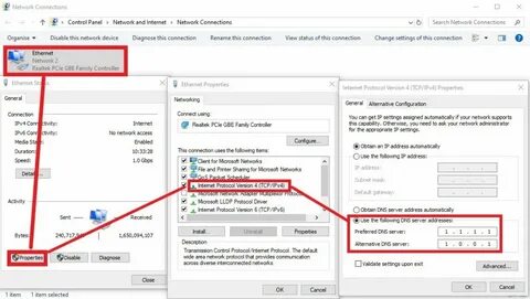 Change dns server