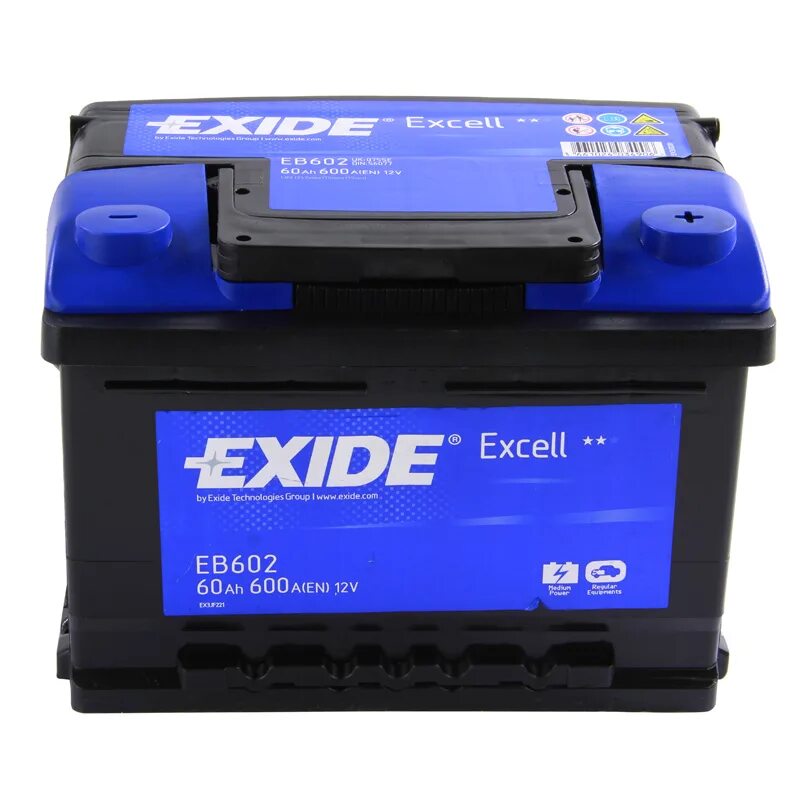 12v 60ah 540a. Аккумулятор Exide eb602. Exide eb602 60 Ач. Exide Excell eb602. Exide Excell eb602 (60 а/ч).