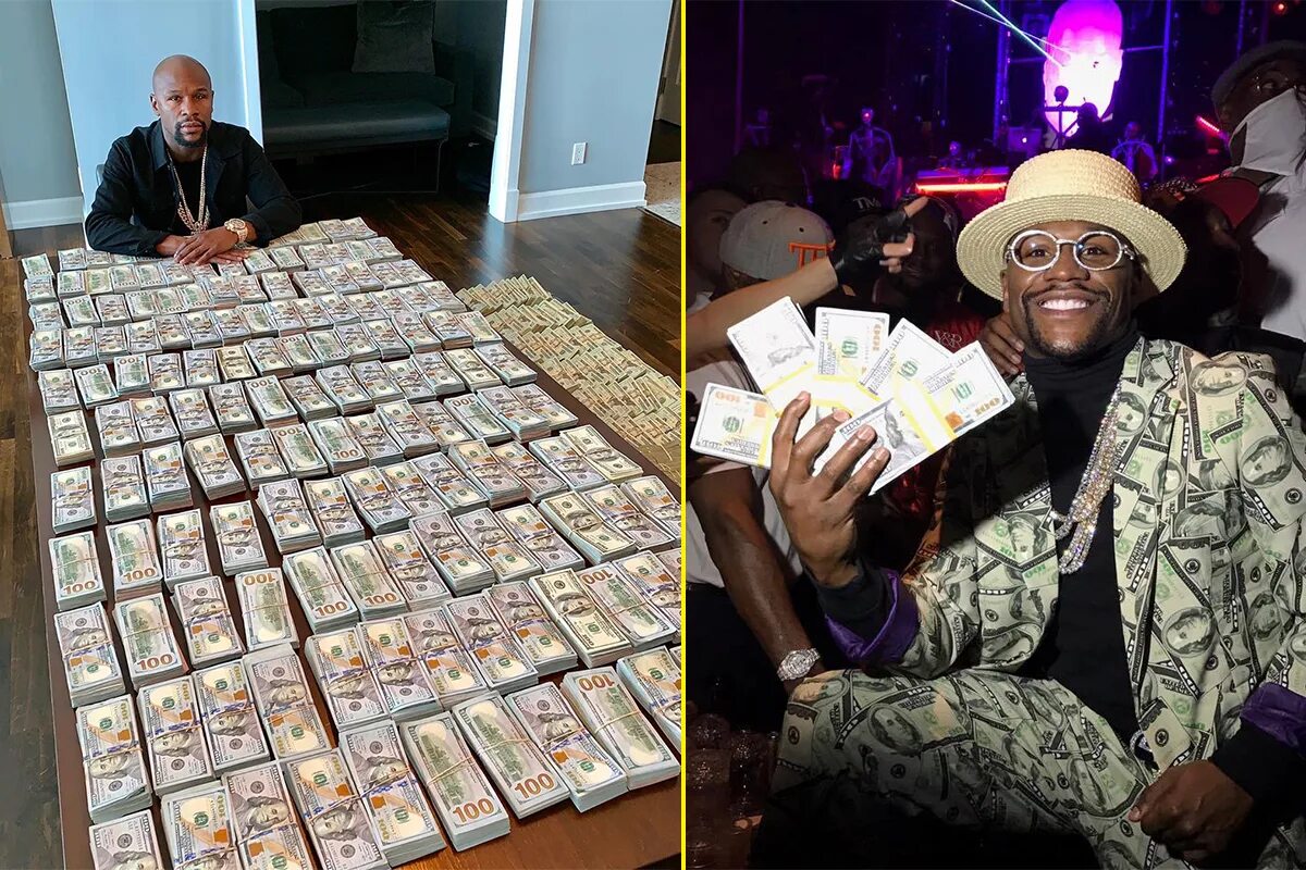 Floyd Mayweather money. Флойд Мейвезер и его деньги. Флоидмайвезер с деньгами. Флойд Мейвезер с деньгами на столе.