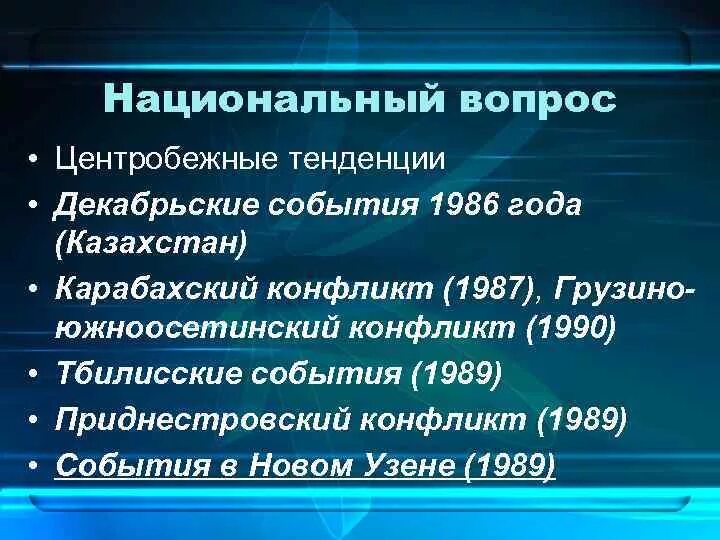 Национальный вопрос содержание