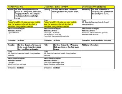 Lesson plan 7