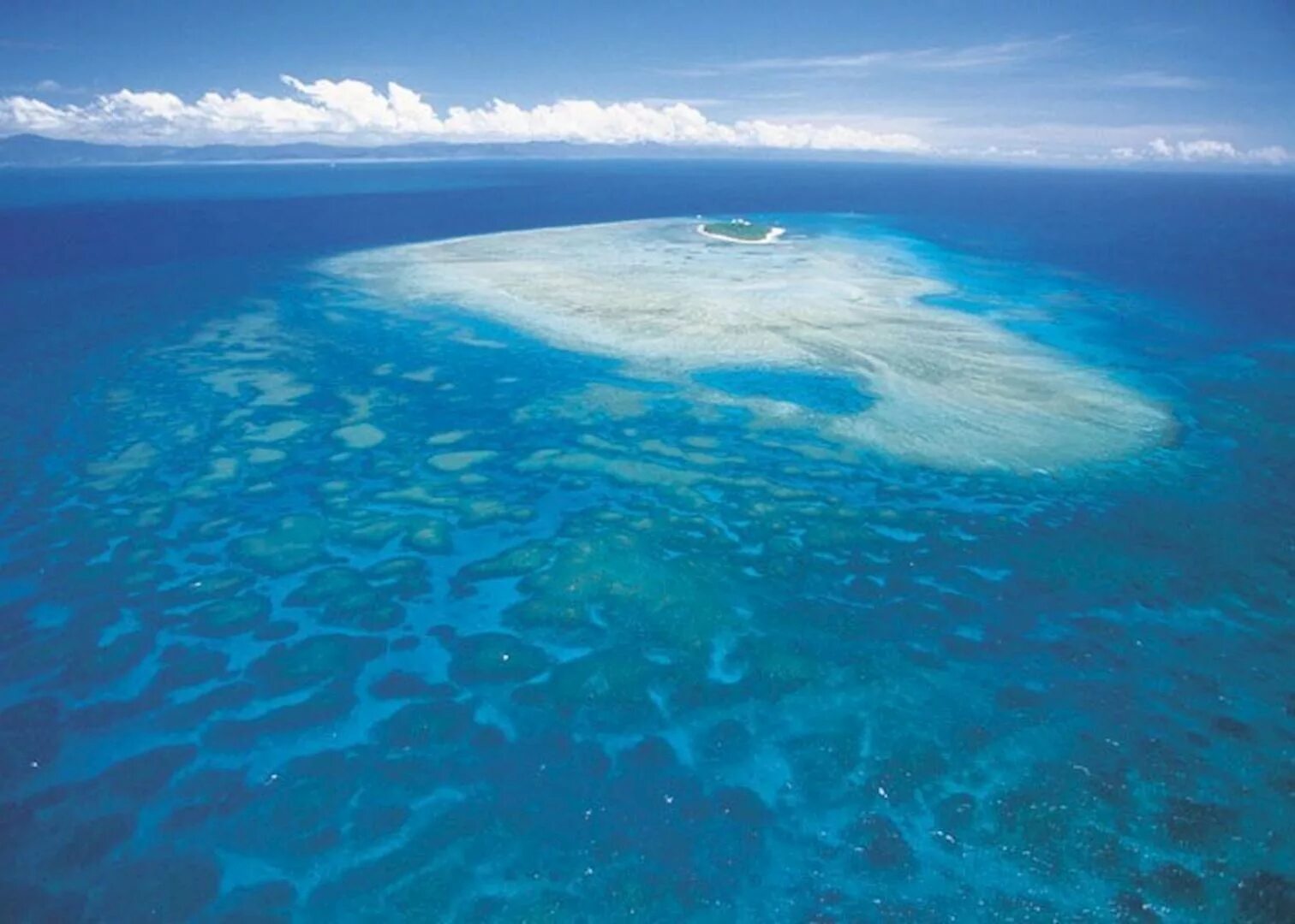 Separate island. Great Barrier Reef Australia.