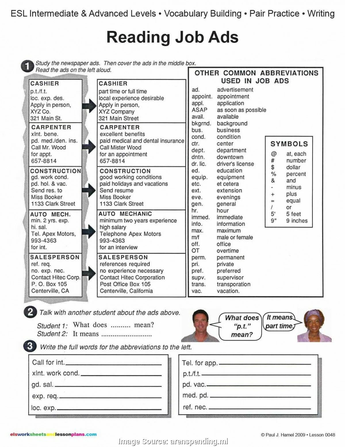 Tasks for students. Vocabulary задания. Английский язык задания на pre-Intermediate.. Задания по английскому уровень Upper Intermediate. Jobs reading Worksheets.