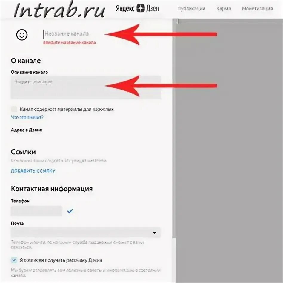 Вставить ссылку в дзен. Названия каналов в дзене.
