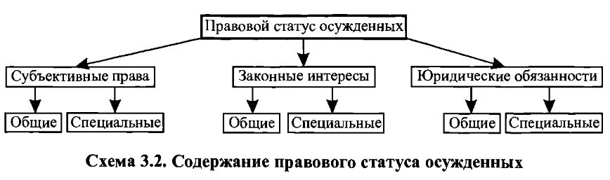 Общий и специальный статусы. Элементы правового статуса осужденных. Структурными элементами правового статуса осужденных:. Правовой статус осужденных таблица. Правовой статус осужденного схема.